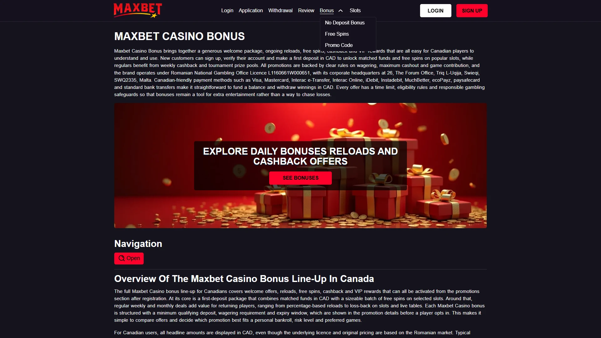 Current Maksbet bonus offers